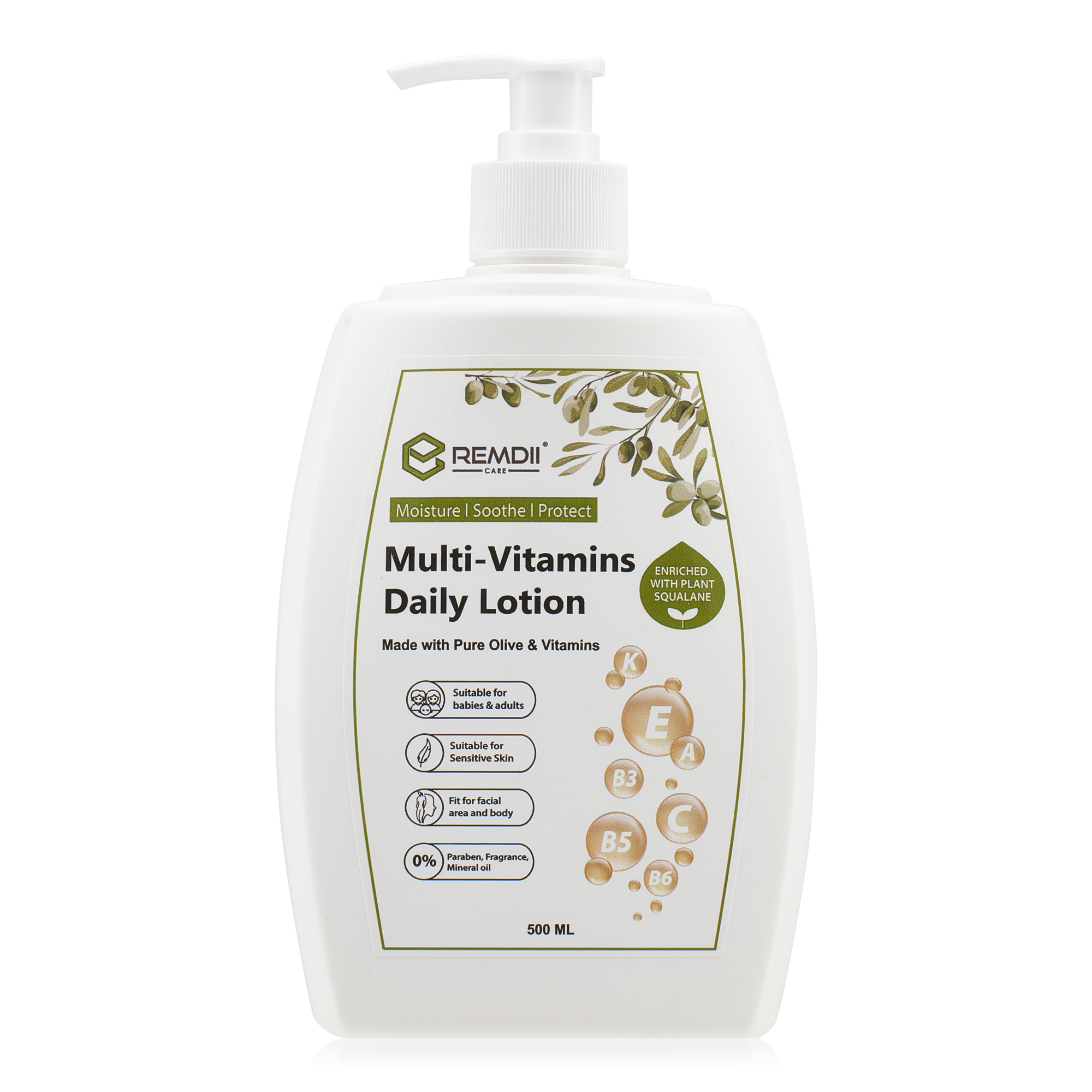 REMDII MULTI-VITAMINS DAILY LOTION 500ML
