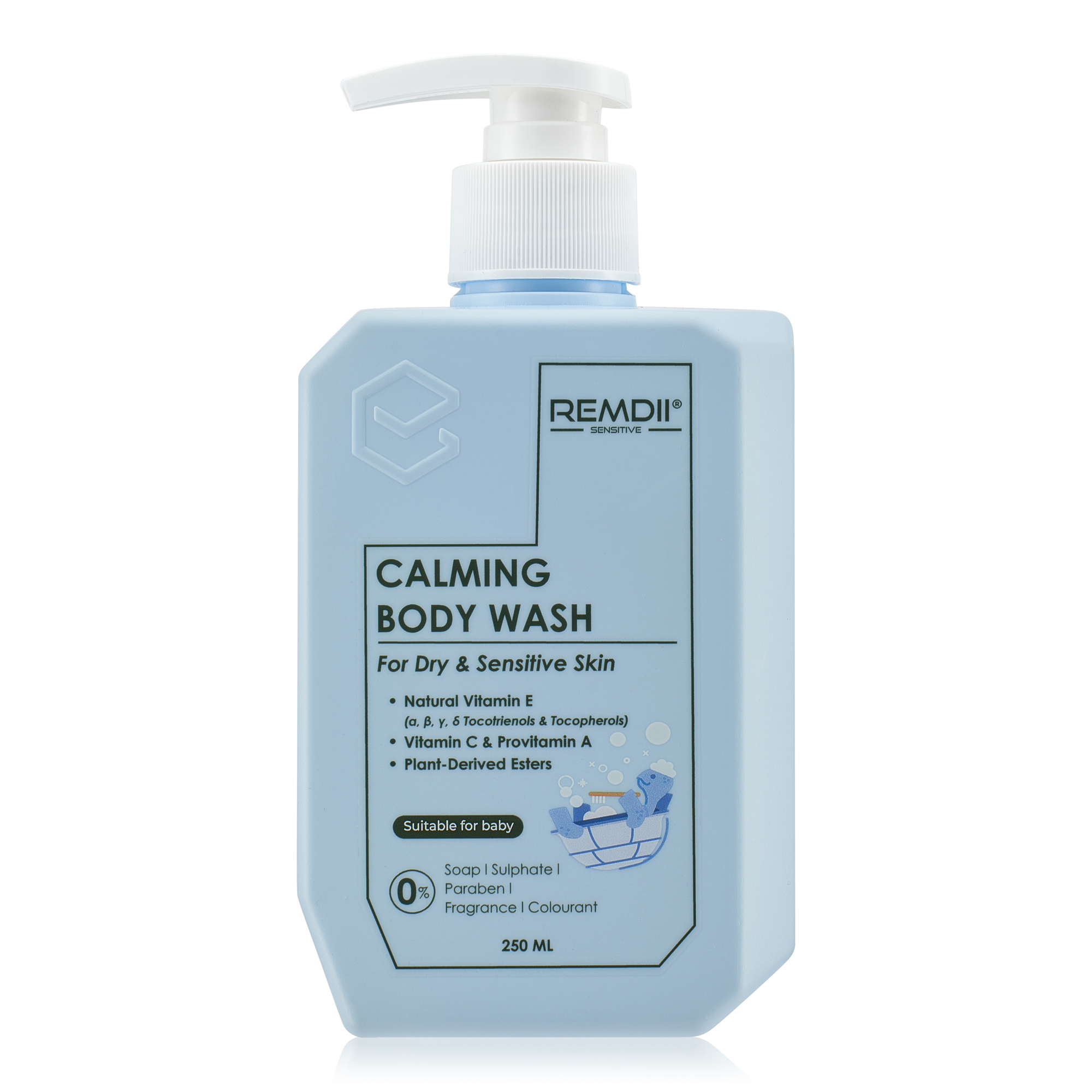 REMDII CALMING BODY WASH 250ML