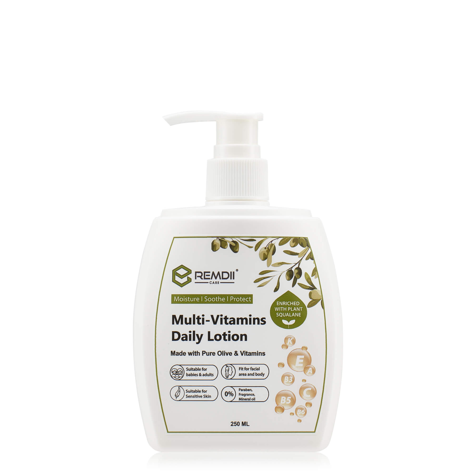 REMDII MULTI-VITAMINS DAILY LOTION 250ML